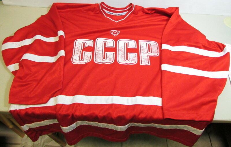 Russian ABPOPA CCCP Hockey Jersey – Mens Large / X Large