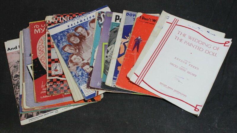 Mixed Lot of Vintage Sheet Music – Fox Trot, Waltz, Blues