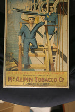Load image into Gallery viewer, A Scarce Twin Navy Chewing Tobacco Advertising Poster Circa 1910
