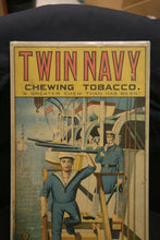 Load image into Gallery viewer, A Scarce Twin Navy Chewing Tobacco Advertising Poster Circa 1910

