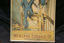 Load image into Gallery viewer, A Scarce Twin Navy Chewing Tobacco Advertising Poster Circa 1910
