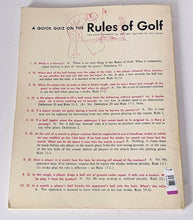 Load image into Gallery viewer, St. Andrews Golf Course Map Art With 1964 Golf Rules In Pictures Book
