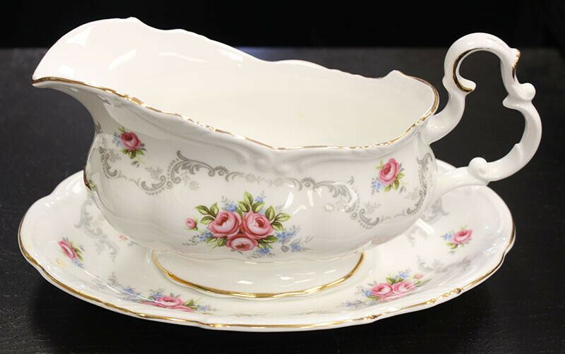 Royal Albert Tranquility Pattern Gravy Boat & Saucer