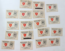 Load image into Gallery viewer, Lot of 1930&#39;s British Consols or Brier Tobacco Cards w/ Heart Backs
