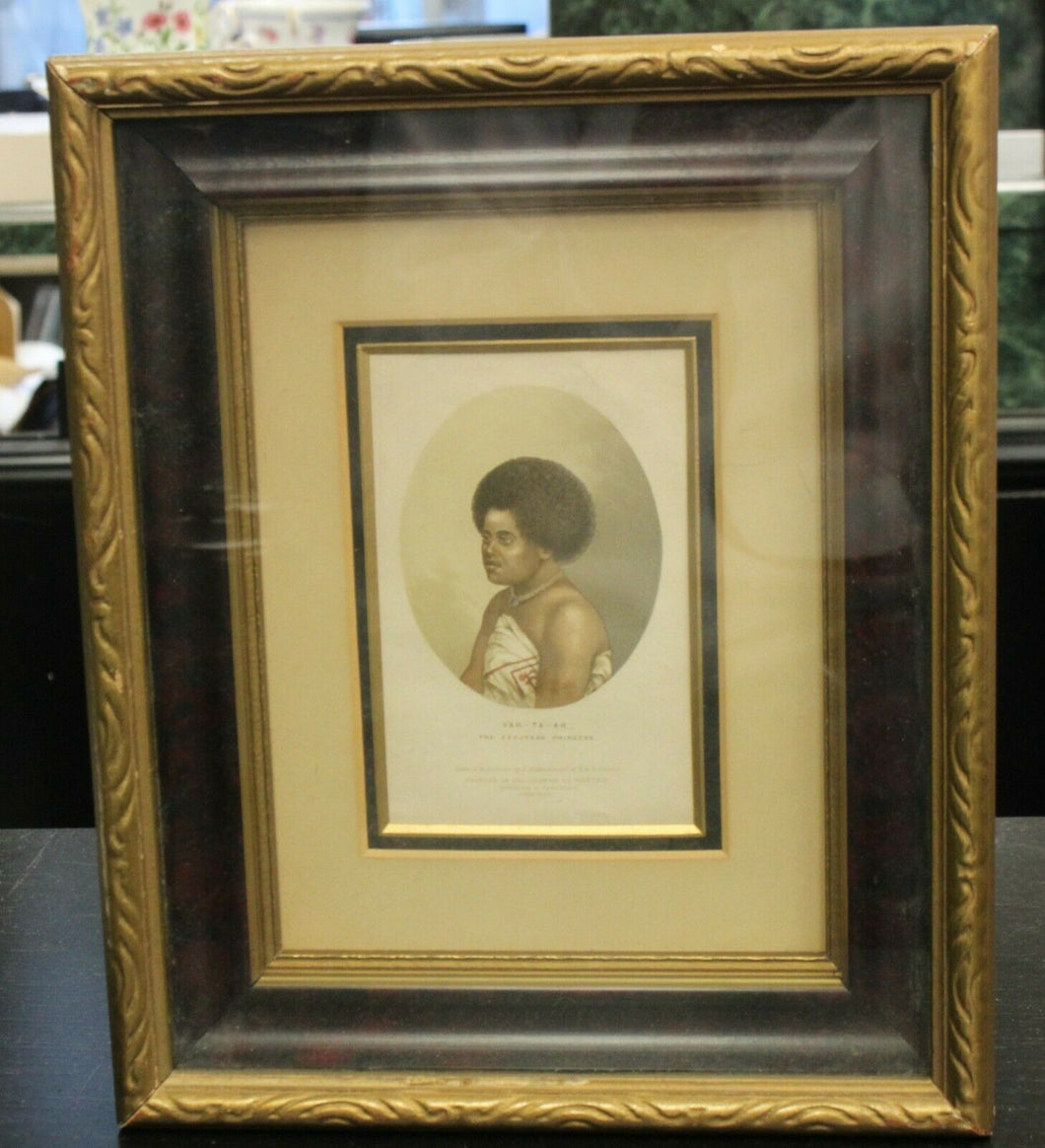 George Baxter Vah Ta Ah The Feejeean Princess Print in Frame