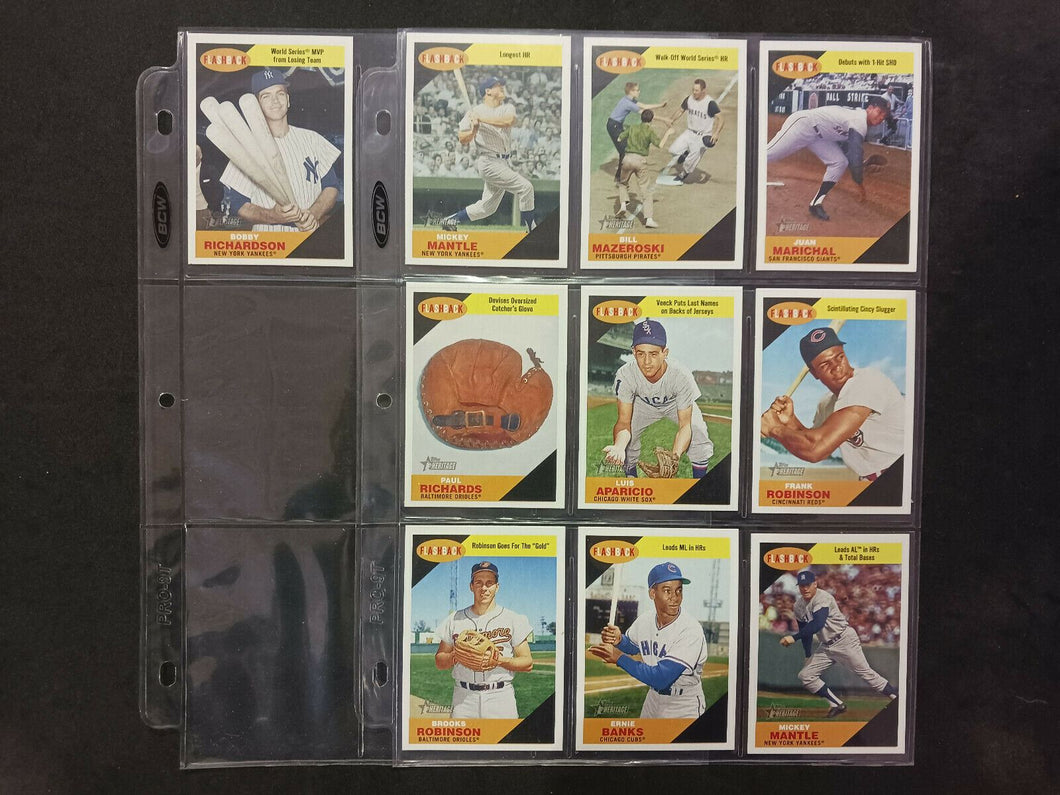 2009 Topps Heritage Flashback BF1 to BF10