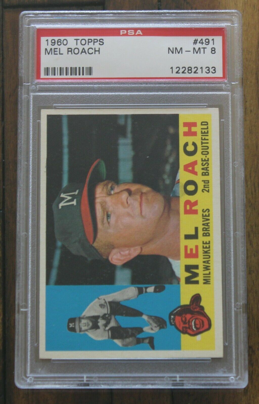 1960 Topps Mel Roach #491 PSA NM-MT 8, 12282133