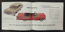 Load image into Gallery viewer, 1959 EDSEL Rare Canadian Brochure
