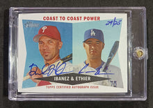 Load image into Gallery viewer, 2009 Topps Heritage Blue Ink Signed Double Autograph RODA-IE 24/25
