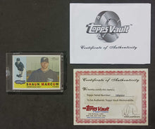 Load image into Gallery viewer, 2009 Topps Heritage Baseball #98 Shaun Marcum Toronto Blue No Back with COA 1/1
