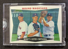 Load image into Gallery viewer, 2009 Topps Heritage Mound Magicians 230 Beckett/Lester/Matsuzaka No Back COA 1/1
