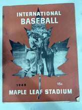 Load image into Gallery viewer, 1948 International Baseball Maple Leaf Stadium Program
