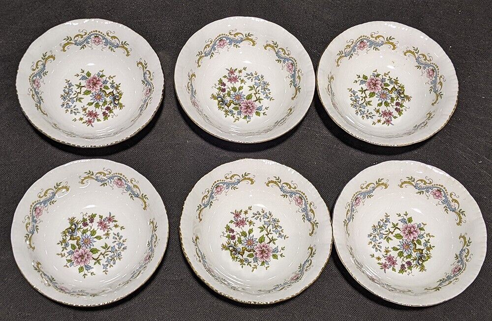 6 x Royal Standard Fine Bone China - Mandarin - Cereal Bowls