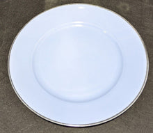 Load image into Gallery viewer, Blue With Platinum Rim Dinner Plate by Johann Haviland - 10&quot;
