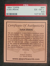 Load image into Gallery viewer, 1954 Topps Ivan Irwin #44 Hockey Card Signed with Certificate of Authenticity

