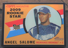 Load image into Gallery viewer, 2009 Topps Heritage Chrome Angel Salome Black Refractor SSP 20/60 C77
