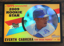 Load image into Gallery viewer, 2009 Topps Heritage Chrome Everth Cabrera Black Refractor SSP 20/60 CHR200
