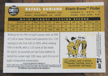 Load image into Gallery viewer, 2009 Topps Heritage Chrome Rafael Soriano Black Refractor SSP 13/60 CHR111
