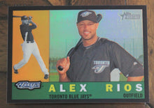 Load image into Gallery viewer, 2009 Topps Heritage Chrome Alex Rios Black Refractor SSP 15/60 C42
