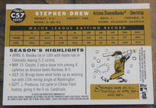 Load image into Gallery viewer, 2009 Topps Heritage Chrome Stephen Drew Black Refractor SSP 57/60 C57

