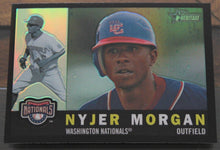 Load image into Gallery viewer, 2009 Topps Heritage Chrome Nyjer Morgan Black Refractor SSP 26/60 CHR190
