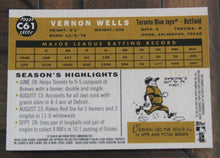 Load image into Gallery viewer, 2009 Topps Heritage Chrome Vernon Wells Black Refractor SSP 56/60 C61
