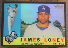 Load image into Gallery viewer, 2009 Topps Heritage Chrome James Loney Black Refractor SSP 5/60 C49
