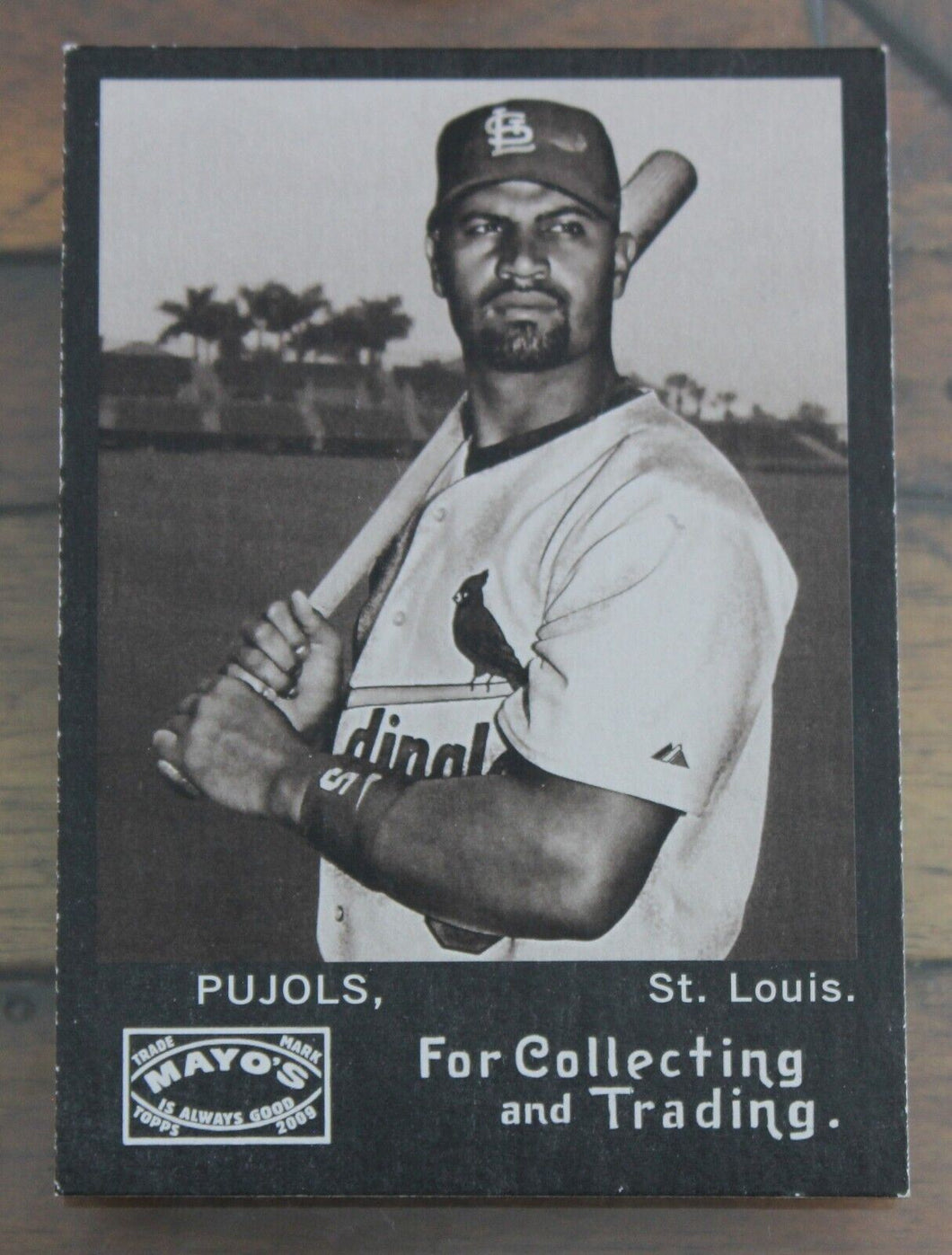 2009 Topps Heritage Mayo Albert Pujols Baseball Card
