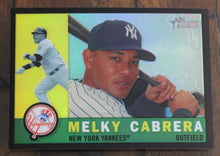 Load image into Gallery viewer, 2009 Topps Heritage Chrome Melky Cabrera Black Refractor SSP 57/60 CHR109
