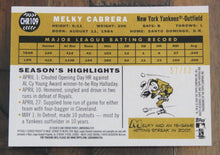 Load image into Gallery viewer, 2009 Topps Heritage Chrome Melky Cabrera Black Refractor SSP 57/60 CHR109
