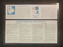 Load image into Gallery viewer, 1940 Pontiac for Pride and Performance Brochure
