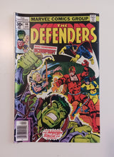 Load image into Gallery viewer, 1976-77 Marvel Comics The Defenders #38,39,42,43 and 46 Newsstand Lots
