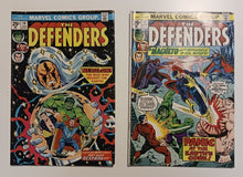 Load image into Gallery viewer, 1974 Marvel Comics The Defenders #14 and 15 Lot
