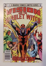 Load image into Gallery viewer, 1982-83 Marvel Comics Vision and the Scarlet Witch #1,2,3 and 4 Lot Newsstand

