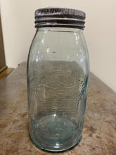 Load image into Gallery viewer, Vintage Eatons Toronto Crown Sealer Jar Aqua
