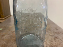 Load image into Gallery viewer, Vintage Eatons Toronto Crown Sealer Jar Aqua
