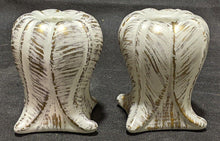 Load image into Gallery viewer, Pair of Ceramic Candle Stick Holders by Haeger with Gold Tweed Glaze (22Kt)
