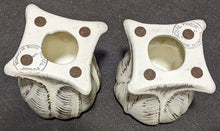 Load image into Gallery viewer, Pair of Ceramic Candle Stick Holders by Haeger with Gold Tweed Glaze (22Kt)
