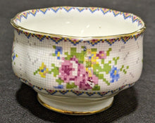 Load image into Gallery viewer, Royal Albert Bone China Tea Cup &amp; Saucer Set - Petit Point - Cream &amp; Sugar
