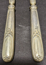 Load image into Gallery viewer, Resin Topped Silver Plate Handle Salad Serving Set - Believe To Be Christofle
