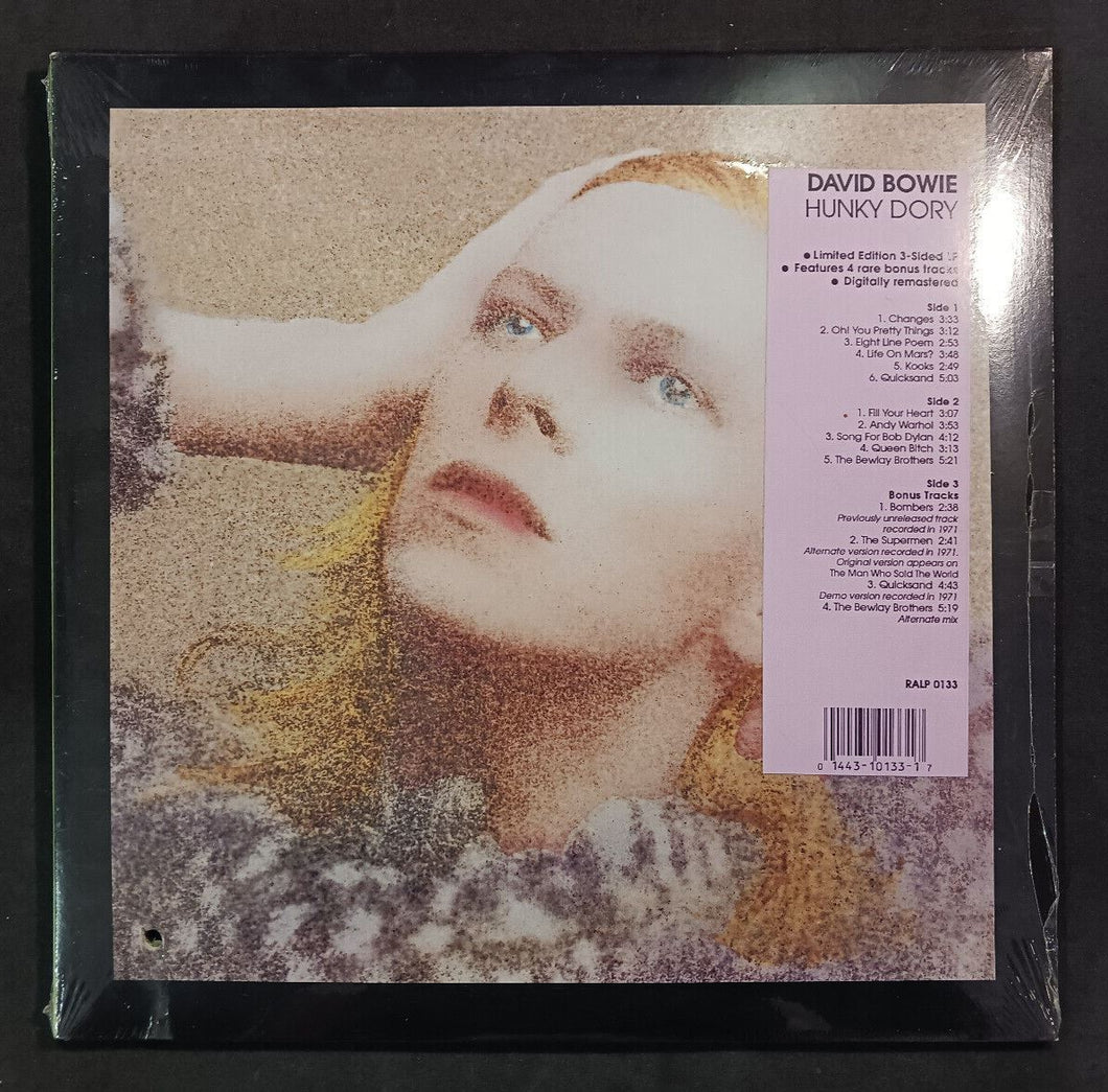 David Bowie Hunky Dory Limited Edition 3-Sided LP w/ Extra Track Sealed