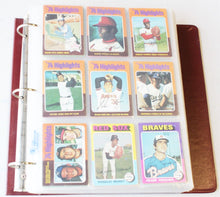 Load image into Gallery viewer, 1975 Topps Baseball Cards Set, EX-MT - MT w/ Brett, Yount, Aaron, Jackson
