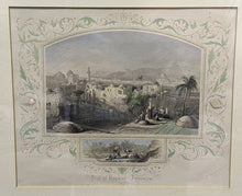 Load image into Gallery viewer, Framed Colored Drawing of Pool of Hezekiah - Jerusalem
