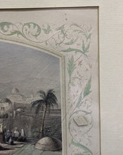 Load image into Gallery viewer, Framed Colored Drawing of Pool of Hezekiah - Jerusalem

