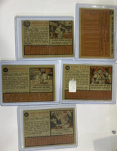 Load image into Gallery viewer, 2011 Topps Heritage 50th Anniversary 1962 Buybacks Milwaukee Braves lot of 5
