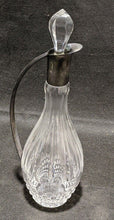 Load image into Gallery viewer, Vintage Silver Plated Handle / Spout Glass Bottle With Stopper - WMF
