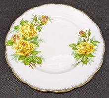Load image into Gallery viewer, Royal Albert Bone China 3 Pc. Dessert Set - Tea Rose - Yellow
