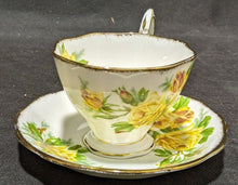Load image into Gallery viewer, Royal Albert Bone China 3 Pc. Dessert Set - Tea Rose - Yellow
