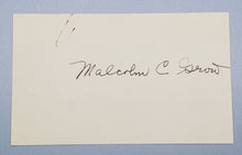 Load image into Gallery viewer, 1948 Military Autograph Malcolm C. Grow Signed
