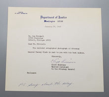 Load image into Gallery viewer, 1969 Autographed Photograph Department of Justice Ramsey Clark Signed
